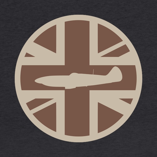 Supermarine Spitfire Union Jack Desert Patch by Firemission45